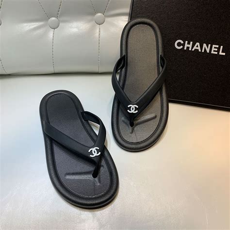 chanel flip flops replica uk|Chanel flip flops with chain.